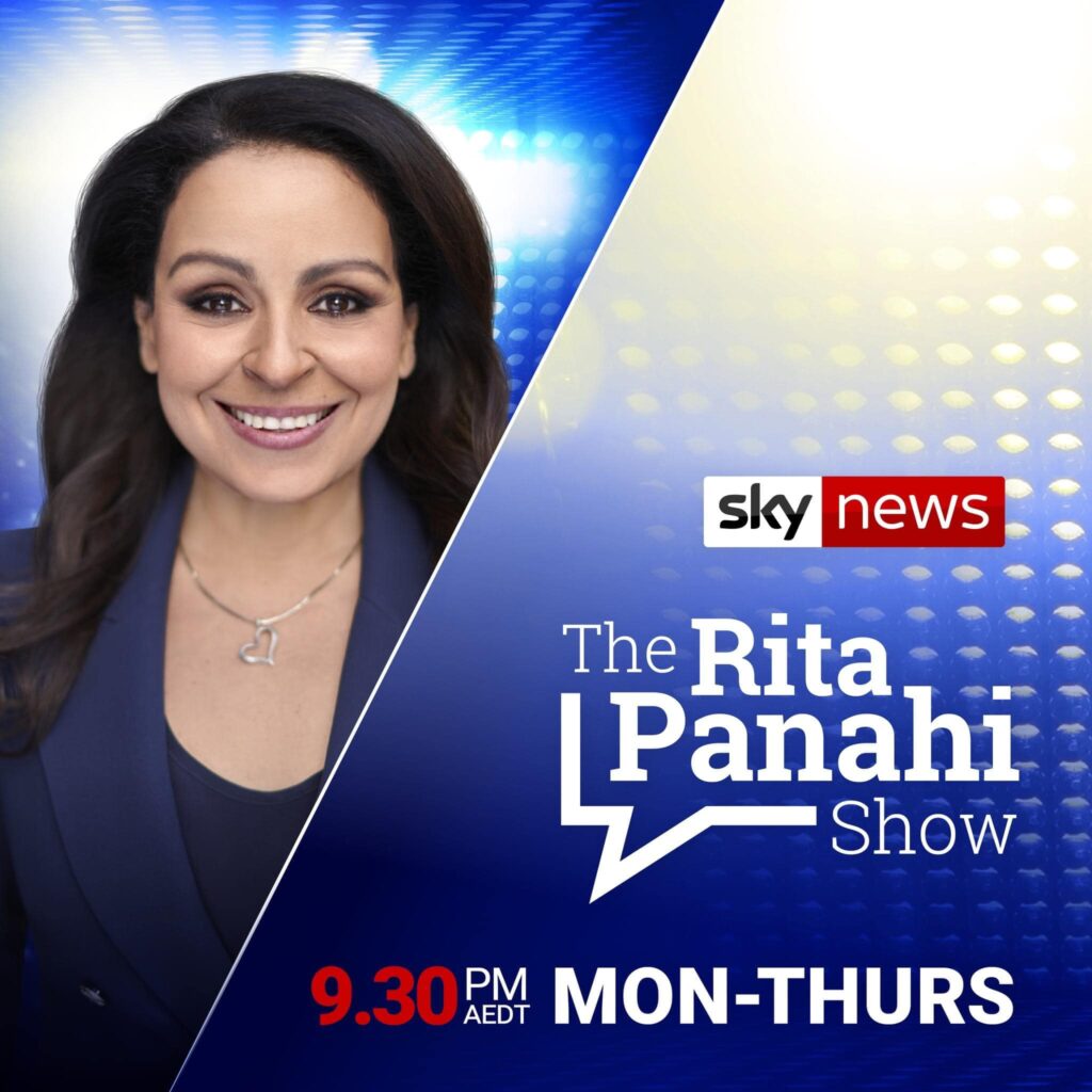 Rita Panahi talk show, Conservative, Culture, Journalist, Leader, News, Podcaster, Politics, Talk Show Host, Truther, Videos, Women, Writer
